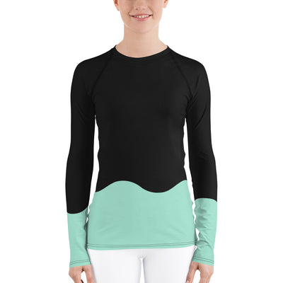 Island Nights Women's Rash Guard - UNIDENTIFLY